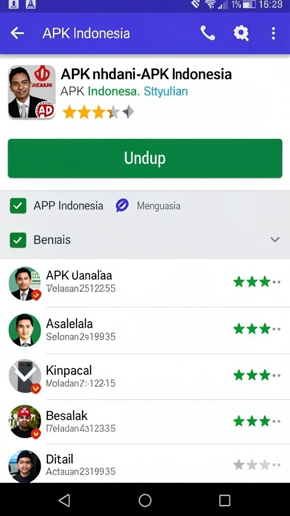 Cuplikan layar menu unduhan rsnvip8 untuk perangkat Android
